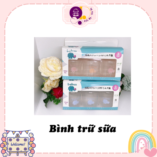 Bình trữ sữa BaBuu baby Nhật Bản