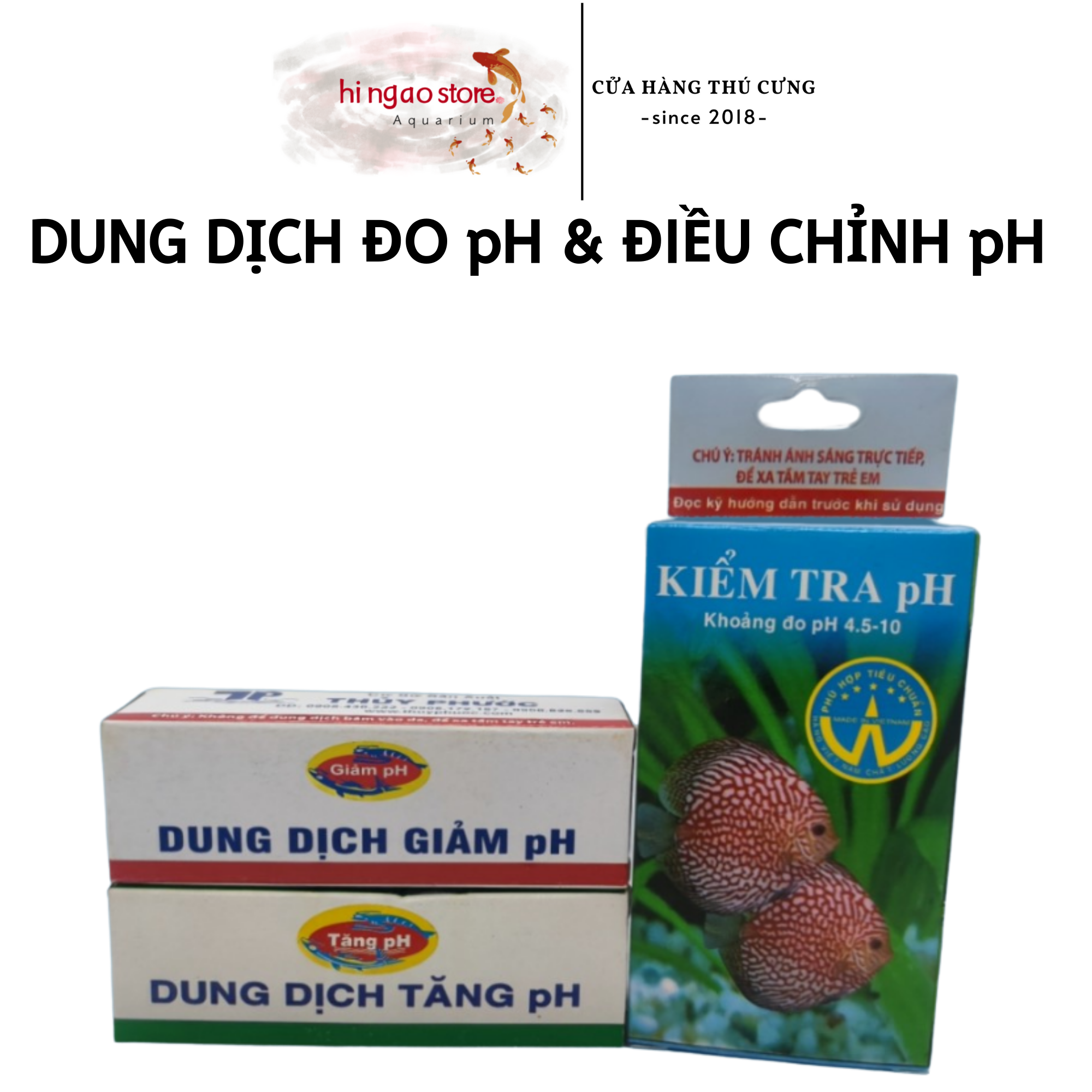 Solution pH meter & solution Rose/lower the pH-accessories aquarium | hingaostore.