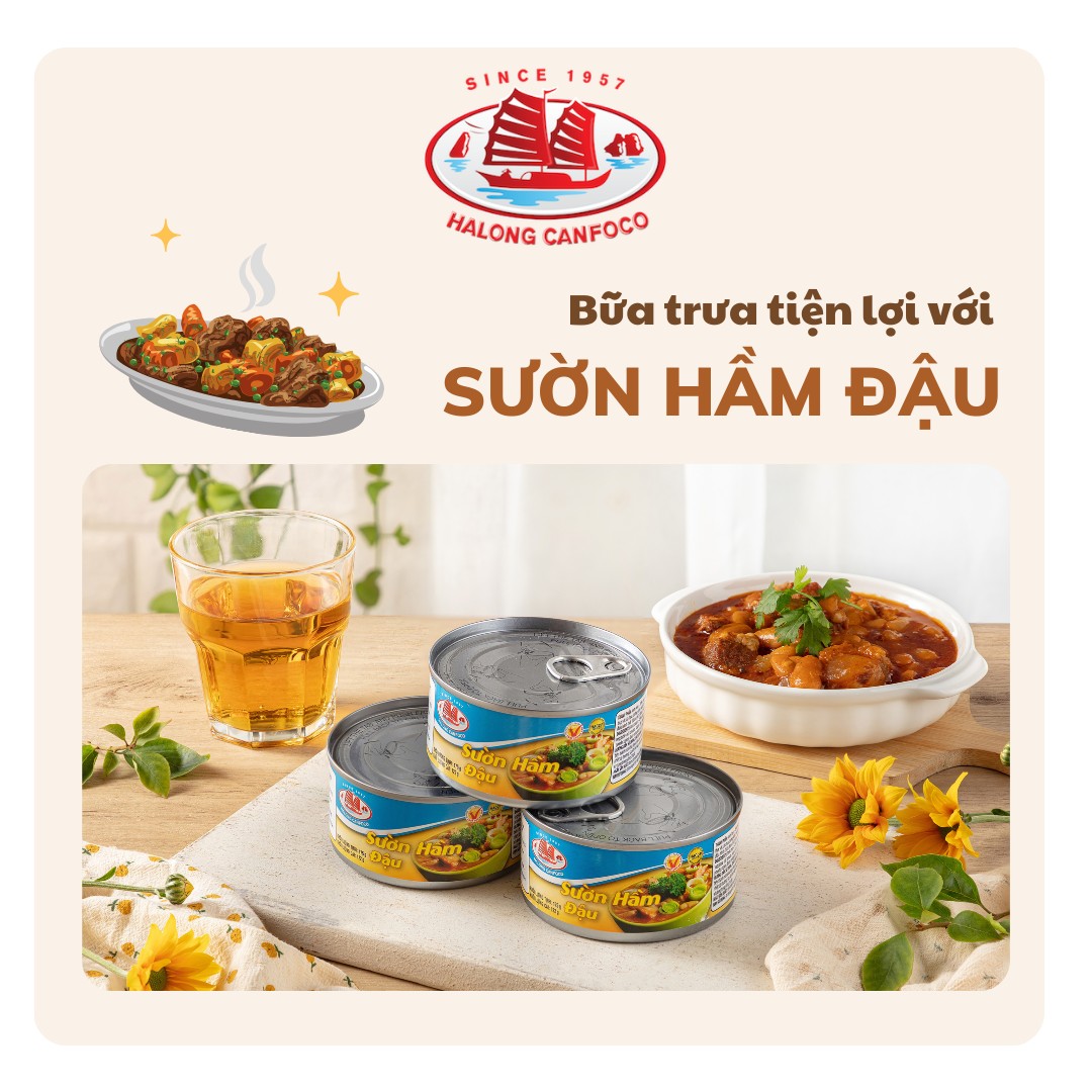 Sườn hầm đậu 175g - Đồ hộp Hạ Long