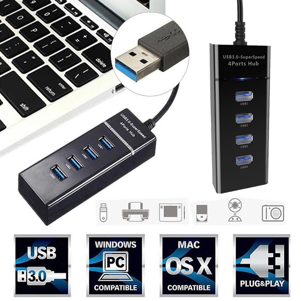 Bộ Chia USB 1 ra 4 Cổng USB 3.0 cáp chia usb