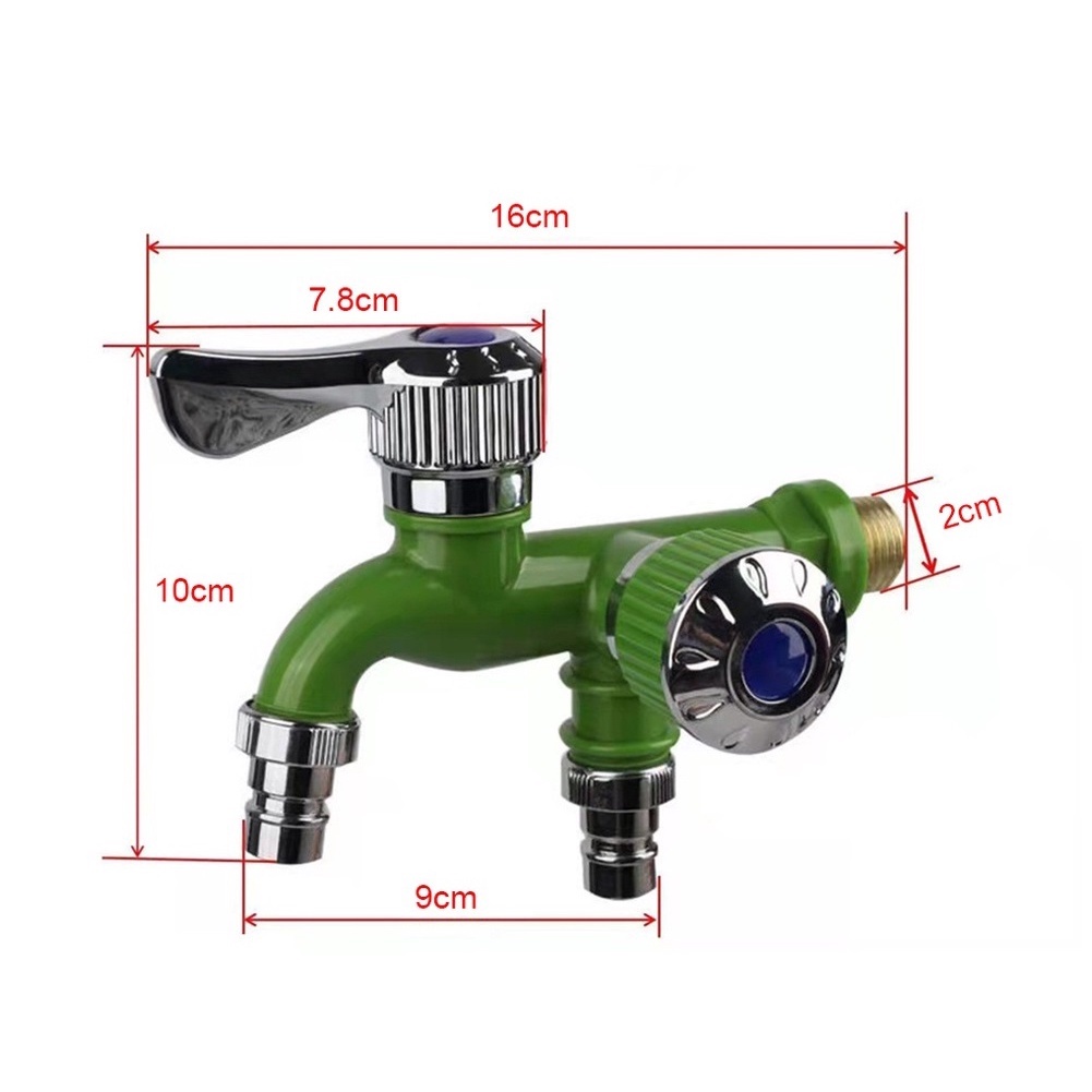 Vòi nước 2 đầu độc lập, đầu chia vòi nước thông minh, vòi nước đôi độc lập