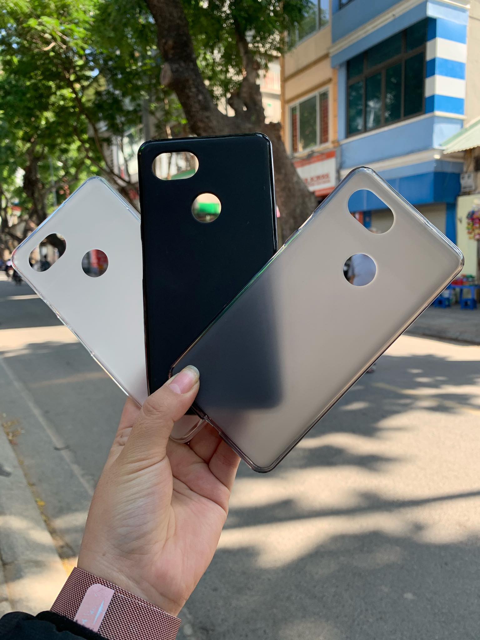 Ốp silicon cho điện thoại Google Pixel 2XL