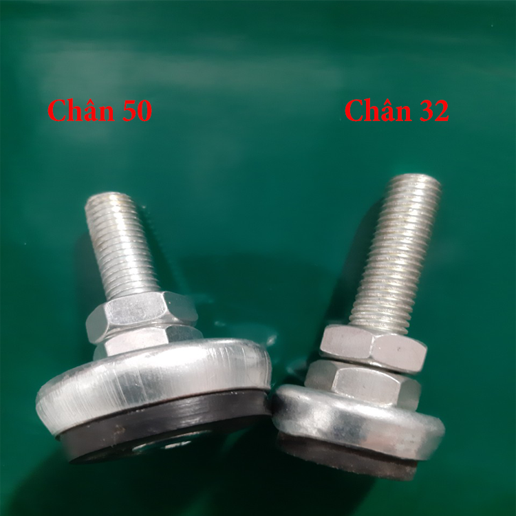 Chân tăng chỉnh đế cao su 50