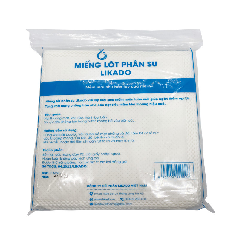Miếng lót phân su cho bé LIKADO (1 gói)