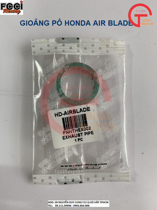 Gioăng pô honda air blade hãng fcci