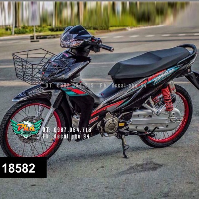 Tem rời Wave S thái xe đen B