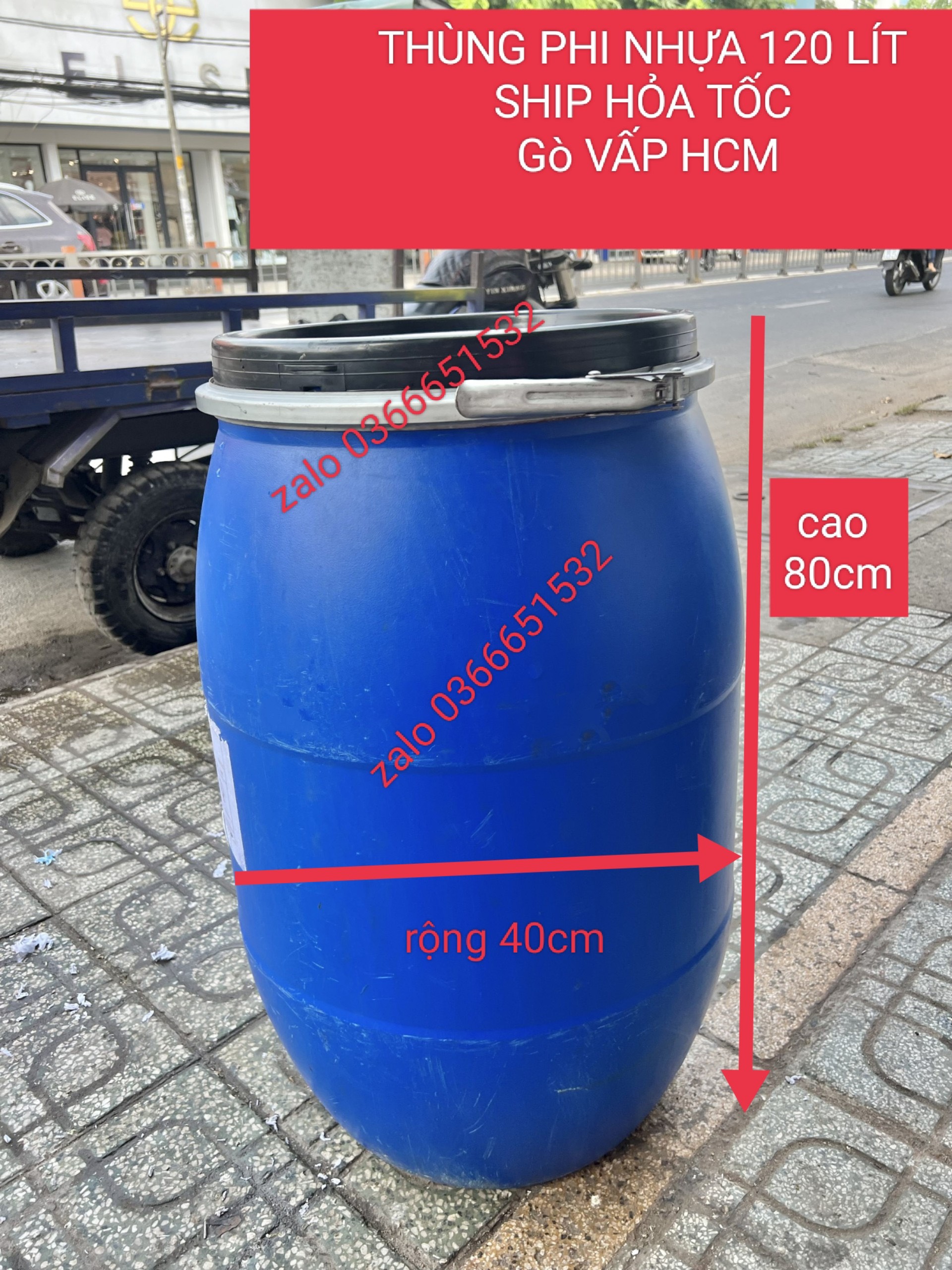 Thùng phi nhựa 160 lít cũ kèm nắp -đọc kỹ mô tả-ship hỏa tốc gò vấp hcm