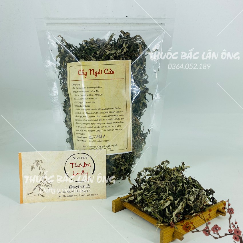 Ngải cứu khô 500g, sạch, thơm, không lẫn cành, dùng xông hơi, ngâm chân - Lãn Ông