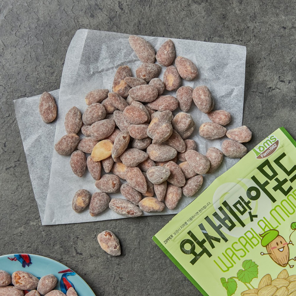 Hạt Hạnh nhân tẩm Wasabi HBAF Hàn Quốc 120g (1 GÓI)