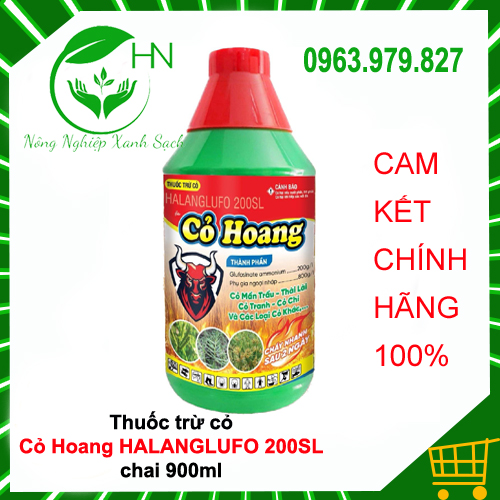 Thuốc trừ cỏ - cỏ hoang halanglufo 200sl 900ml - hàm lượng glufosinate ammonium 200g/l