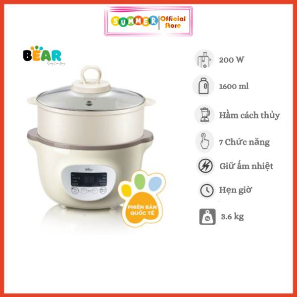Giá bán Nồi Nấu Chậm BEAR SUBE002 1,6L - Chính Hãng