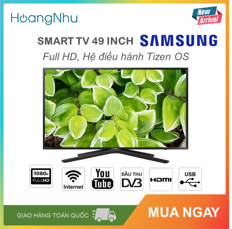 Bảng giá Smart Tivi Samsung 49 inch Kết nối Internet Wifi MODEL 49N5500AK (Full HD, Hệ điều hành Tizen OS, Truyền hình KTS, màu đen)
