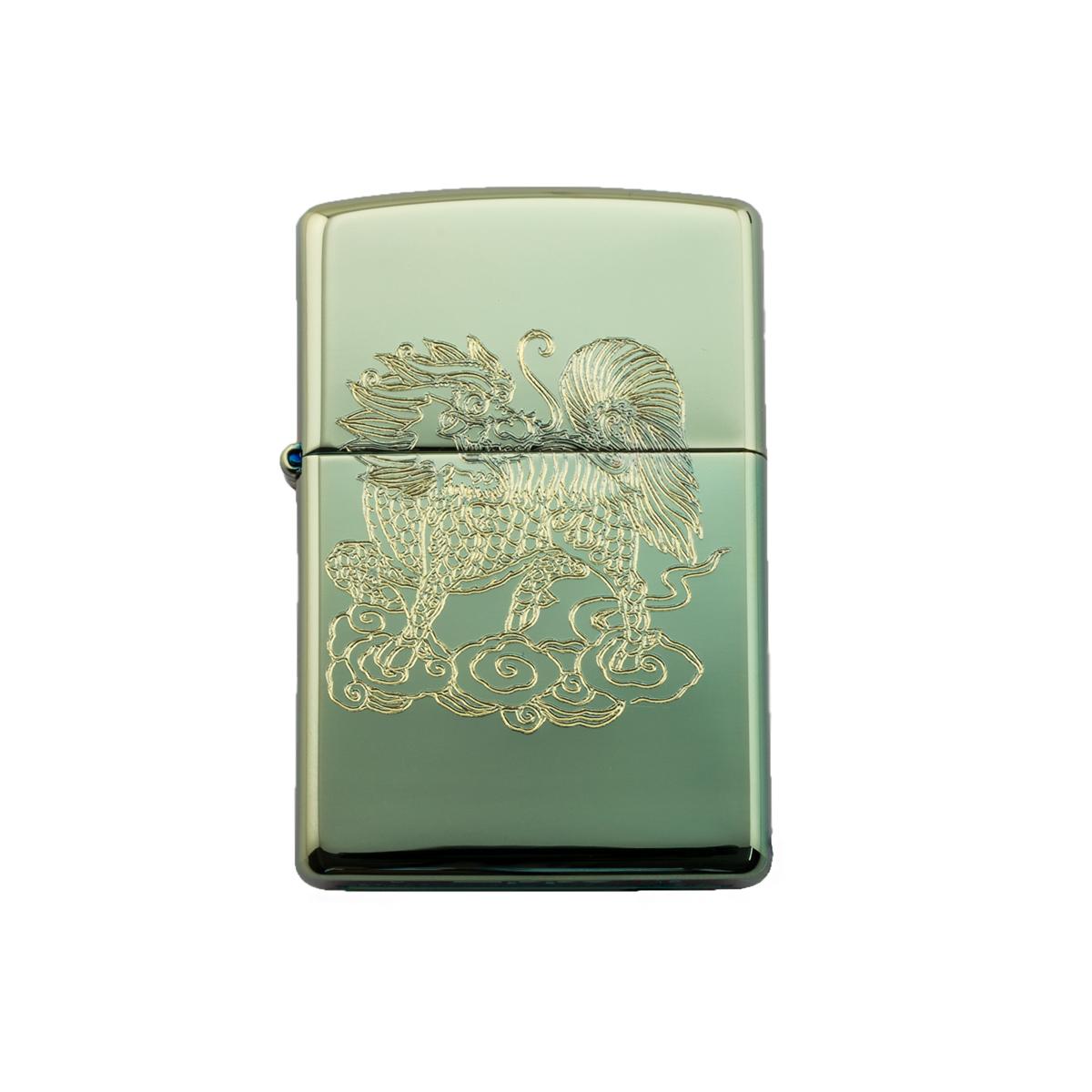 Bật Lửa Zippo Khắc Ngọc Kỳ Lân
