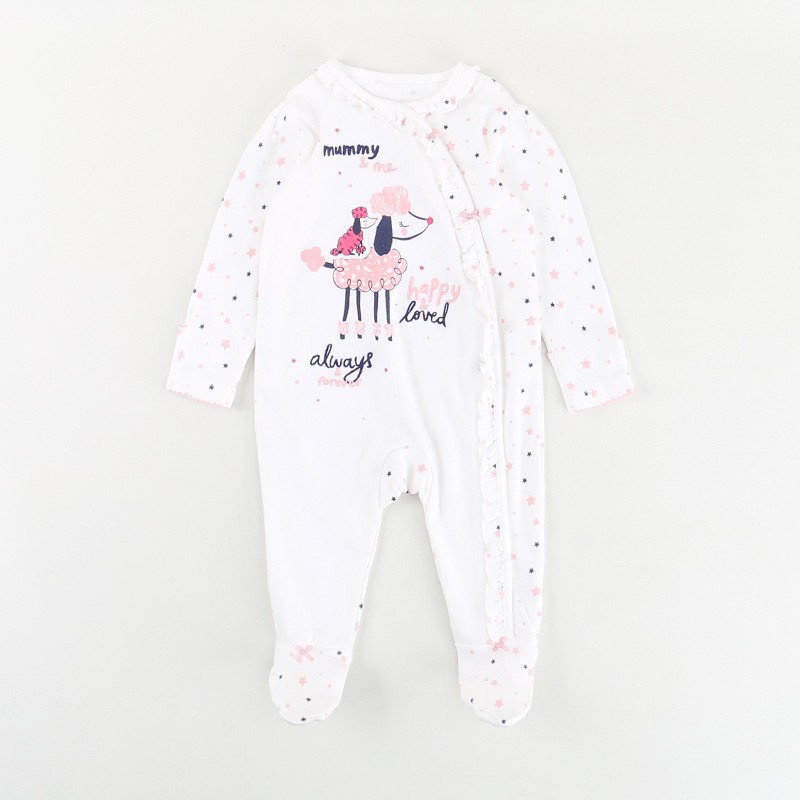 Áo liền quần bé trai bé gái Body liền tất sleepsuit sơ sinh GEORGE/TU 0-12 tháng xuất dư
