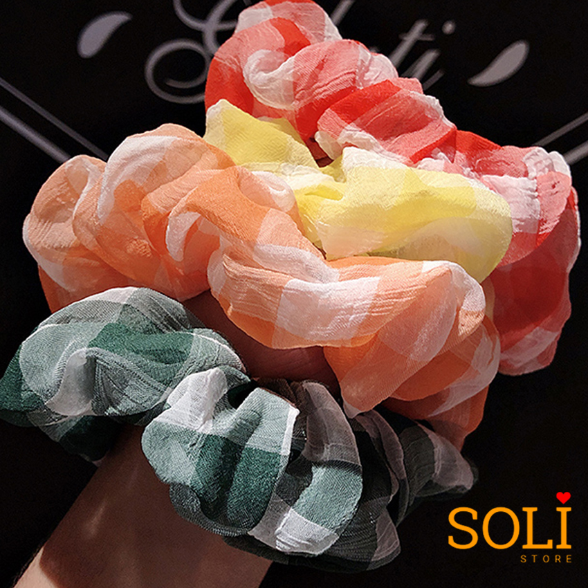 Dây cột tóc vải Scrunchies Caro CT39