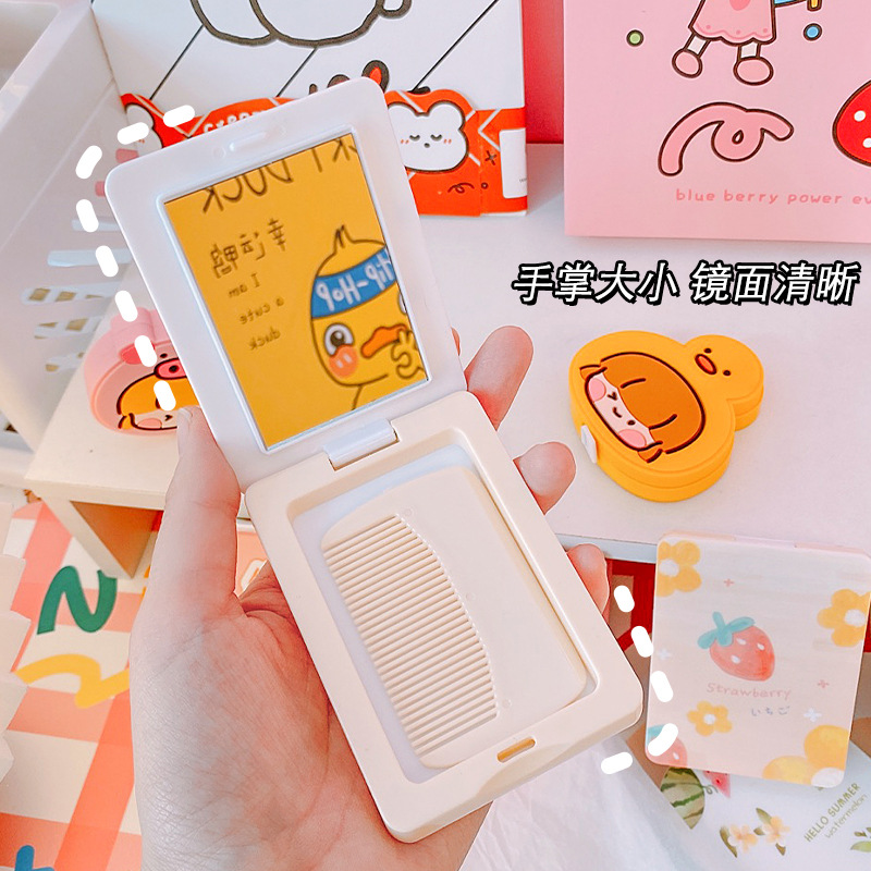 [HCM]Gương mini kèm lược tiện dụng - UniLabel
