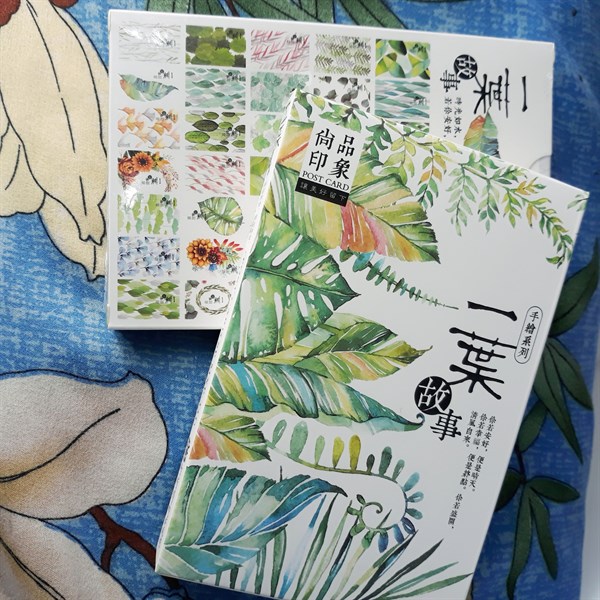 [HCM]Hộp 36 PostCard Chủ Đề Hoa Lá (9.3 x 14.3cm)