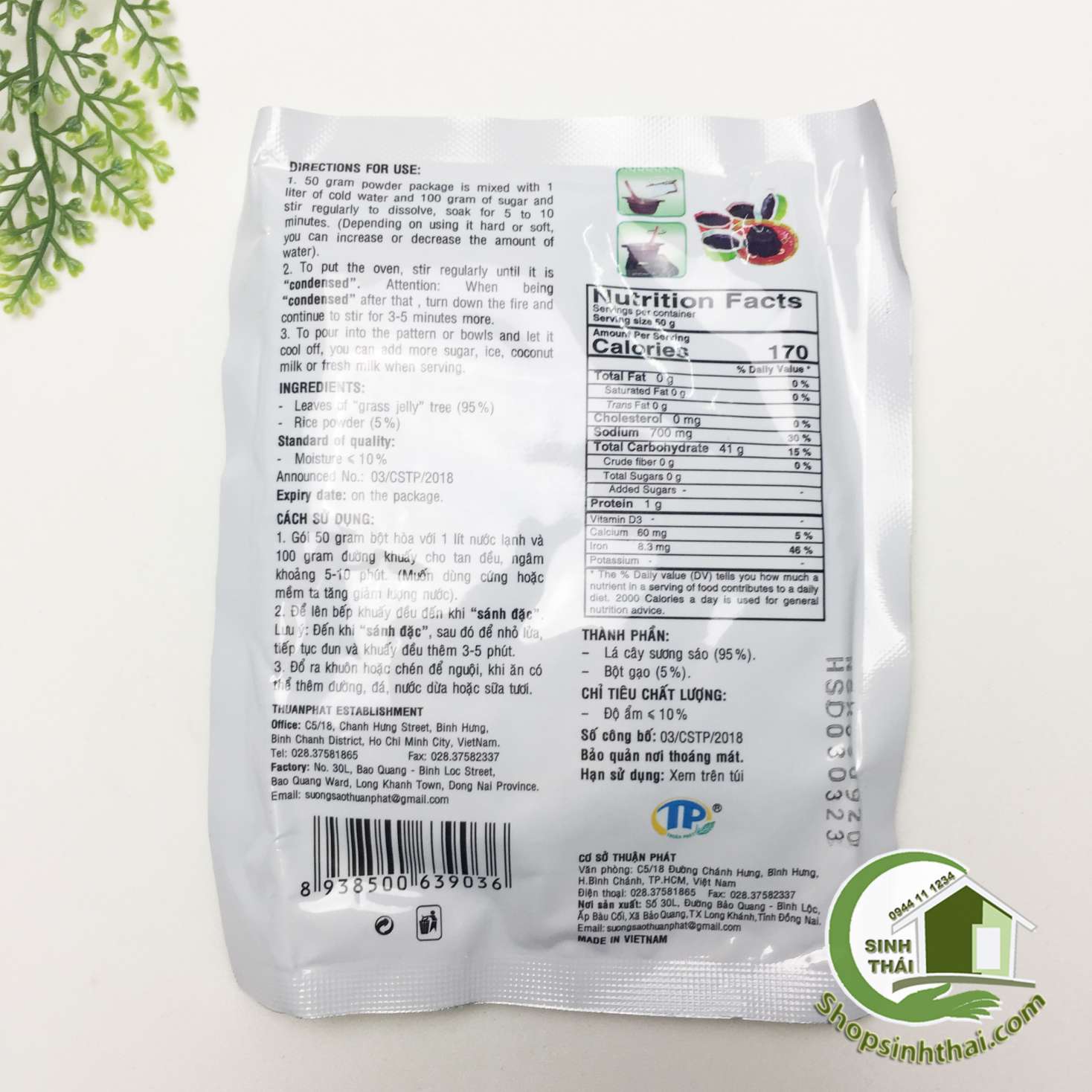 Sương sáo đen bịch 50gr
