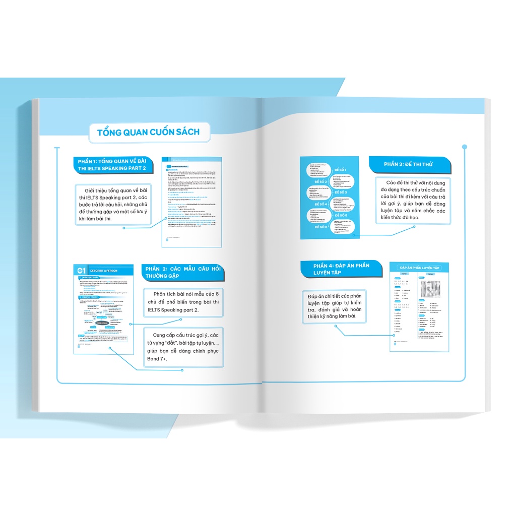 Sách Combo IELTS GO Writing Task 2 & Speaking Part 2 - Megabook