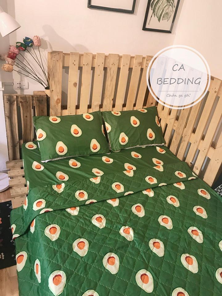 (FreeShip MAX) Trọn Bộ Chăn Ga Gối Combo 5 Món , Quả Bơ Xanh -kovico  drap giường, ga giường, ra giường, drap trải giường,ga trải giường, drap trải giường đẹp ga trải giường cưới, bộ ga trải nệm mát, ga giường cưới,Ga giường spa