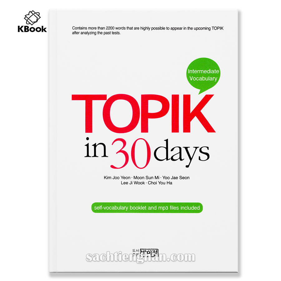 Từ vựng Topik II 30 ngày (Bản màu đẹp)