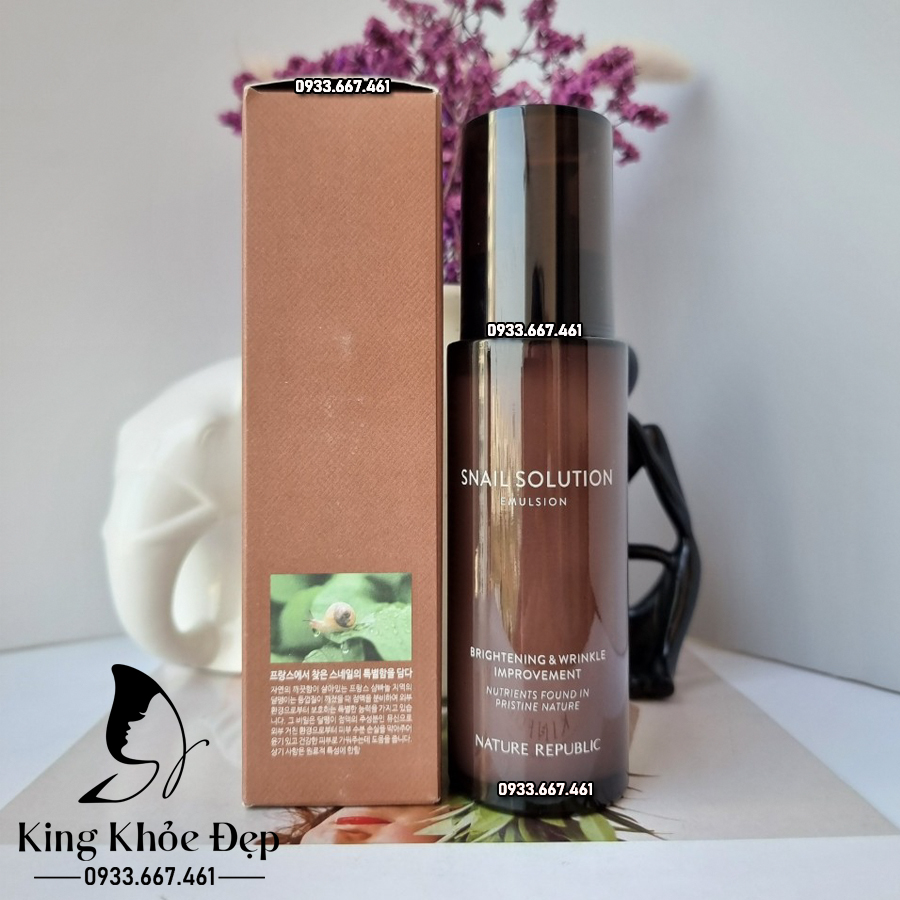 Sữa Dưỡng Nature Republic Snail Solution Emulsion