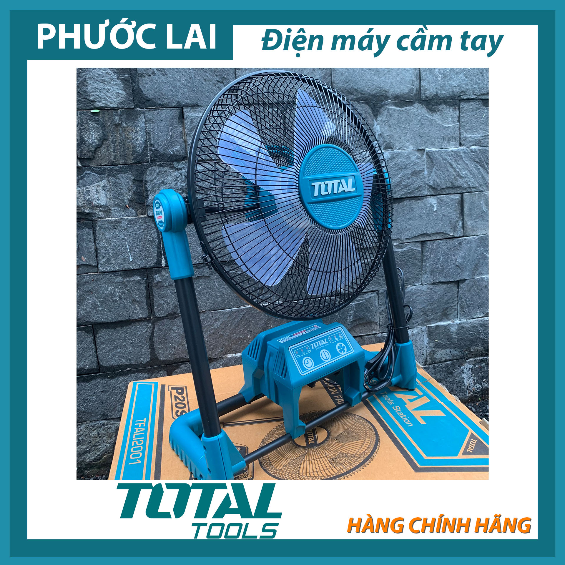 Quạt máy dùng pin Total TFALI2001