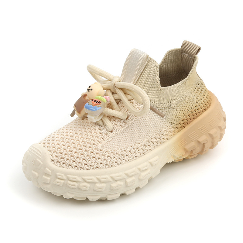 Giày thể thao dạng lười slip on vải len êm chân cho bé trai bé gái 2 màu đen và nâu shoes slip on for kids