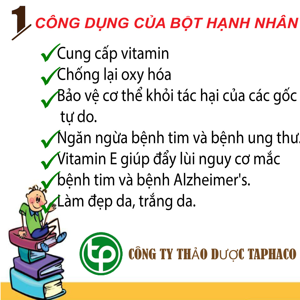 [Hot] Pure Almond Powder 100g - Tan Phat Herbal Medicine
