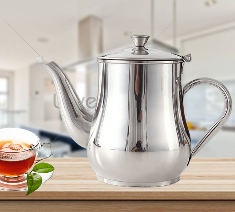Bình Pha Trà - Ấm Pha Trà Inox Cao Cấp. Thiết kế inox 100%
