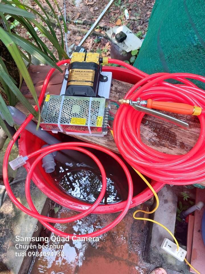 Trọn bộ máy đôi sinleader 12v rửa xe gia đình ( có video )