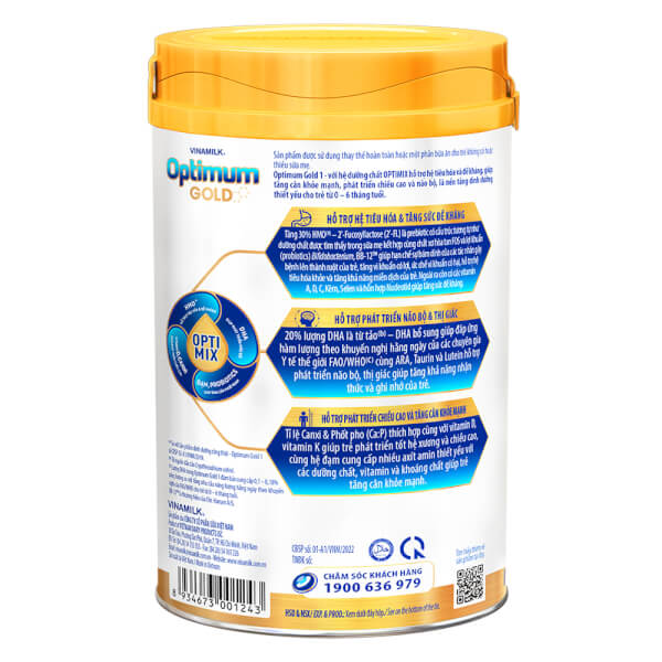[HCM]Sữa bột Optimum Gold (OPTIMIX) số 1 800g