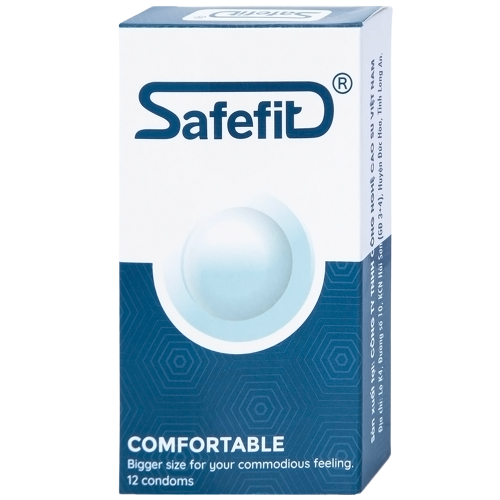 Bao cao su Comfortable mỏng trơn Safefit Tâm Thiện Chí