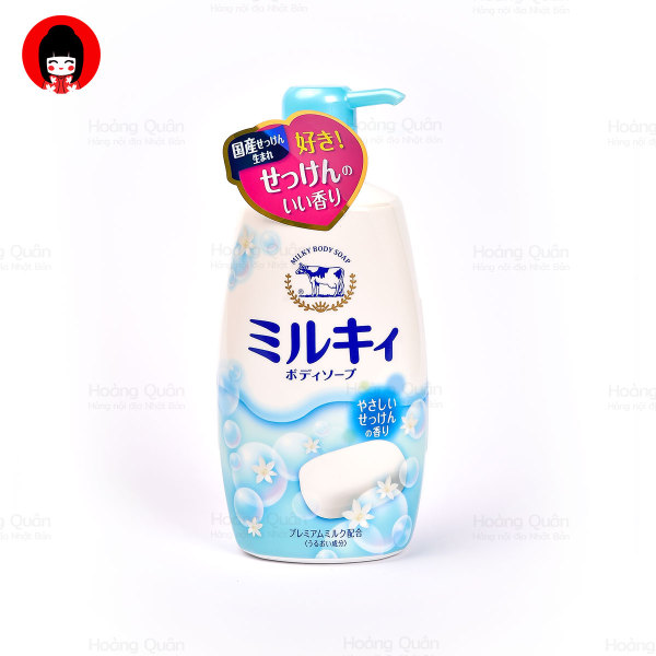 [HCM]Sữa Tắm Cow Milky Body Soap (Hương Hoa Cỏ) 550ml