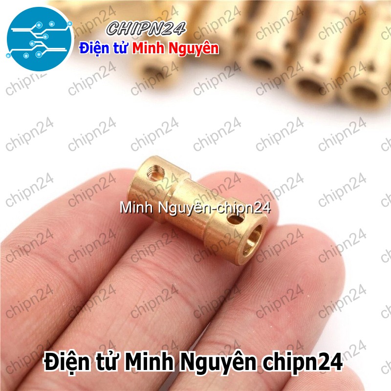 [1 cái] (K67) Khớp Nối Trục Đồng Nhỏ (2mm/2.3mm/3mm/3.17mm/4mm/5mm/6mm) - [Chọn Loại] - HHH.00065