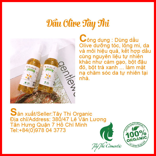 Dầu Olive Tây Thi Nguyên Chất Chai 30ml