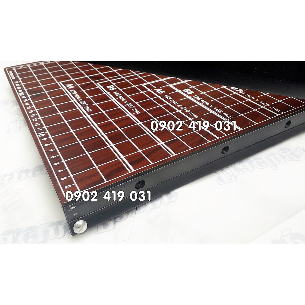 Bàn Cắt Giấy Paper Cutter Gỗ [  Cắt được khổ A4, B5, A5, B6, B7 ]