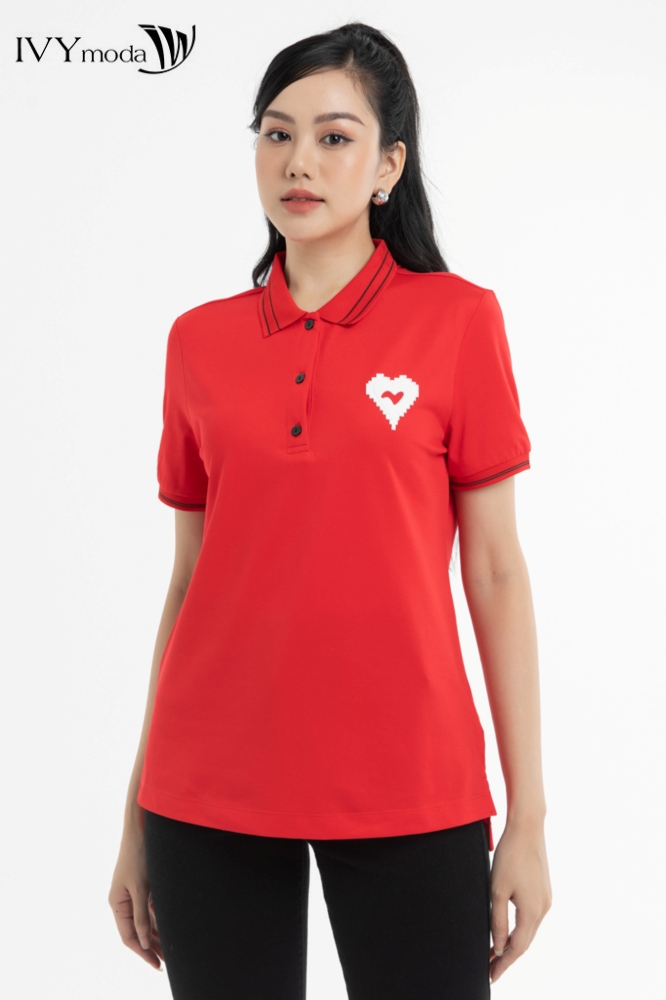 Áo thun polo cổ viền IVY moda MS 57B9208