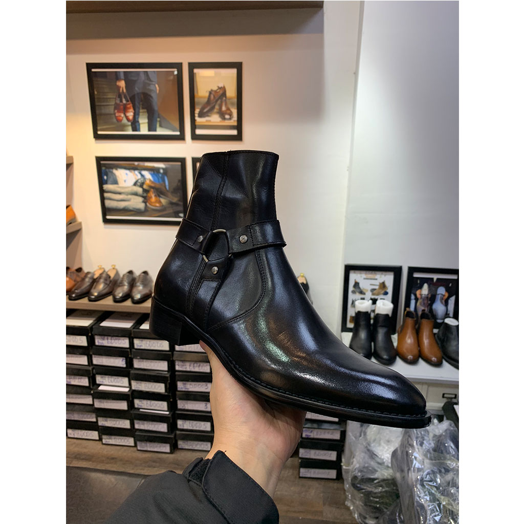Giày Harness Boots Da Bò Đế fid Cao Cấp