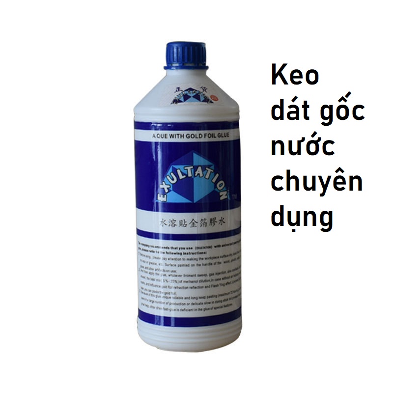 100 Lá Dát Vàng 24k (9cm X 9cm) và keo dát vàng chuyên dụng