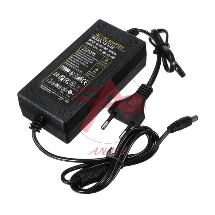 Nguồn Adapter 24V 2A Jack DC 5.5x2.1mm