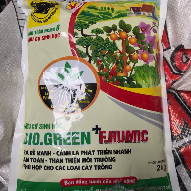 Gói 2kg Phân hữu cơ Biogreen
