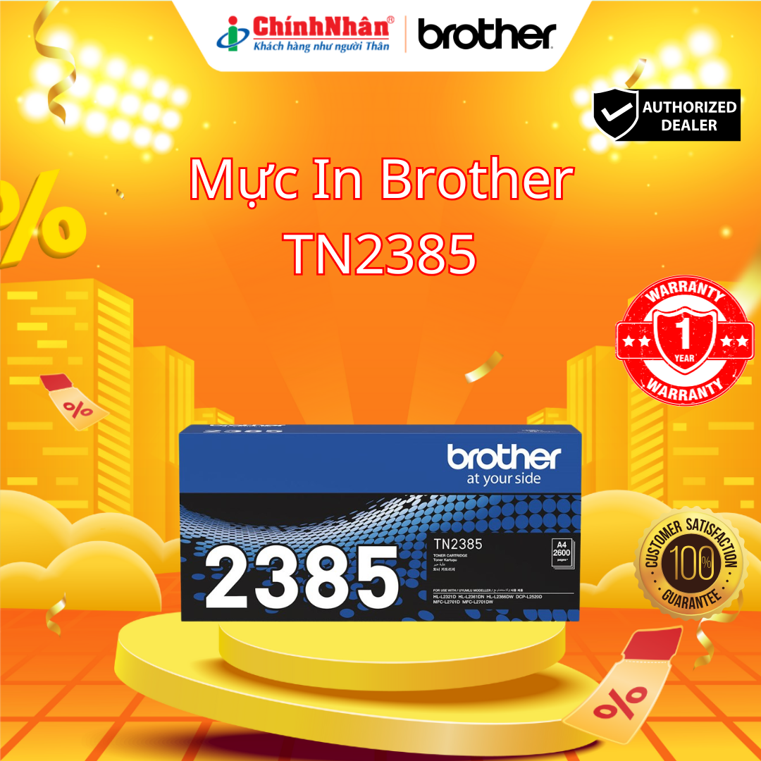 Mực in laser Brother TN-2385 – Chất lượng in sắc nét, tiết kiệm chi phí | Chính Nhân Technology