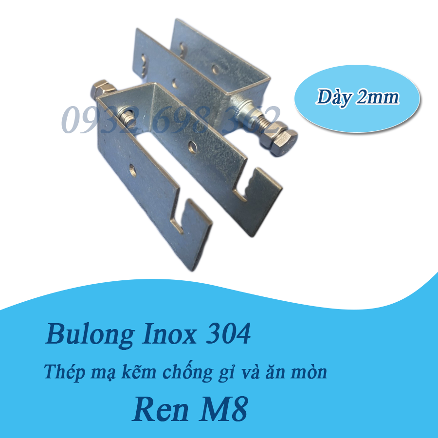 Bát U kẹp pin mặt trời solar panel kt30x60 SL15bo