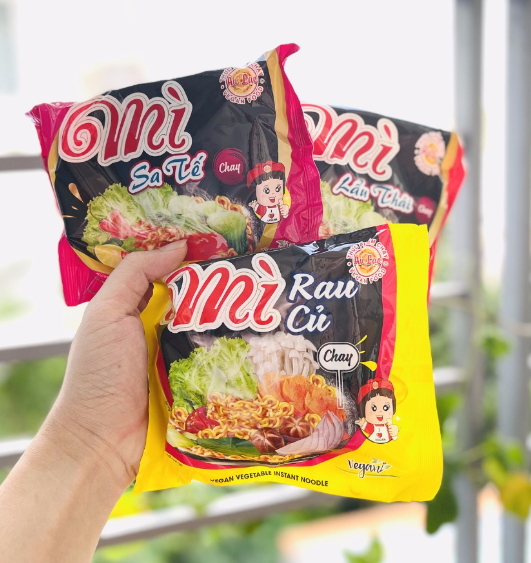 Mì Lẩu Thái chay, rau củ chay, sate chay Âu Lạc 62g/gói