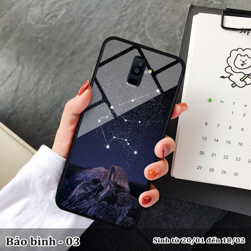 Ốp kính SAMSUNG A6 Plus 2018 in cung hoàng đạo