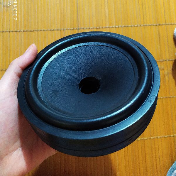 1 chiếc màng loa 12 cm liền gân cao su - màngđen12