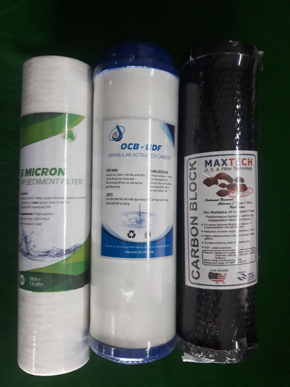 Bộ lõi lọc thô 1,2,3 cao cấp