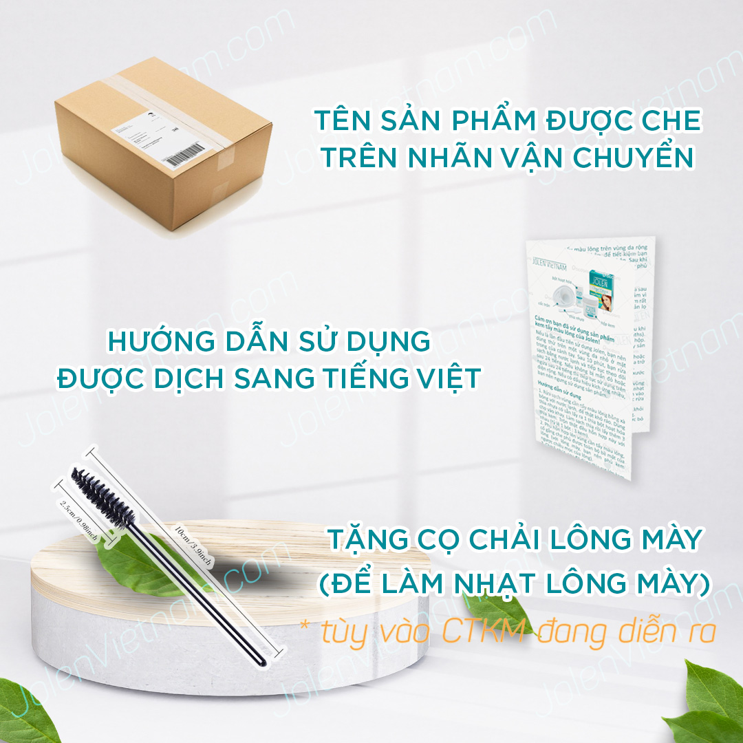 Kem Tẩy Màu Lông Jolen 42gr Sensitive cho da nhạy cảm - Nhập Mỹ (Kem Làm Nhạt Màu Lông/ Kem Nhuộm Lông Mày)