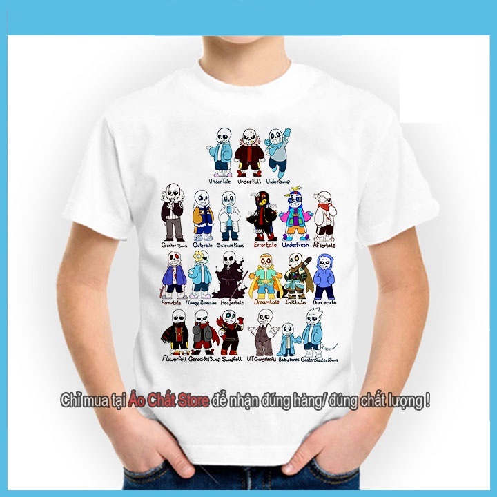 Áo thun Sans Undertale Ink Error nhiều mẫu | Áo trẻ em Sans S07 S20